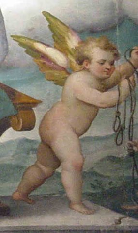 angelo  (particolare dipinto)